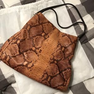Coach Large Python Embossed Phoebe Bag